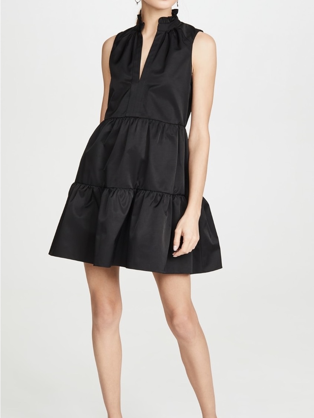 Amanda Uprichard Sleeveless Saffron Dress | Black | Size M